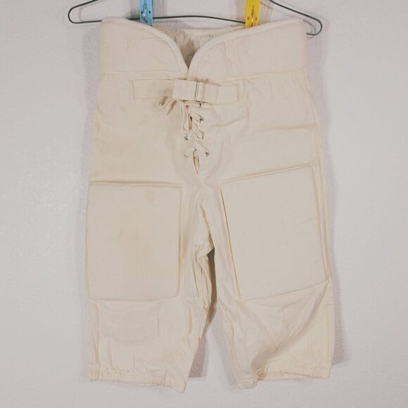 Vintage 1970's Franklin Football Pants with Lace-Up Front & Belt Closure - Picture 1 of 13